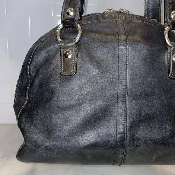 Coach Courtney Leather Dome Satchel Bag - Picture 4 of 16